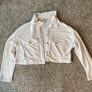 Hoity Toity cropped white sweater